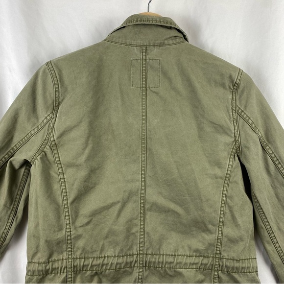 Madewell Passage Utility Cargo Olive Green Military Full Zip Up Jacket Small - Picture 11 of 16